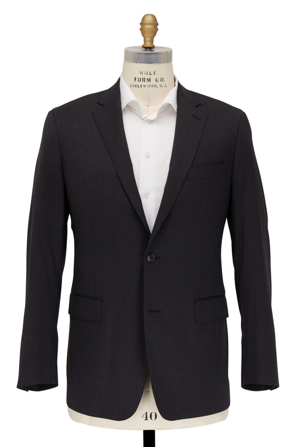 Atelier Munro - Solid Gray Stretch Wool Suit 