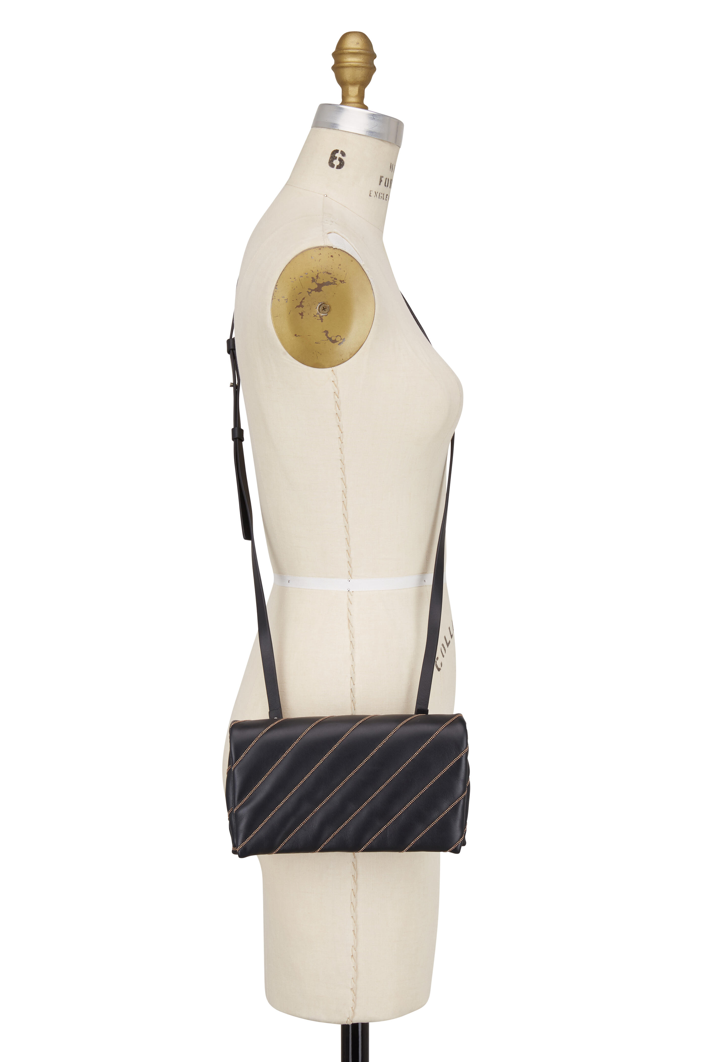 Brunello Cucinelli - Black Monili Quilted Crossbody Belt Bag