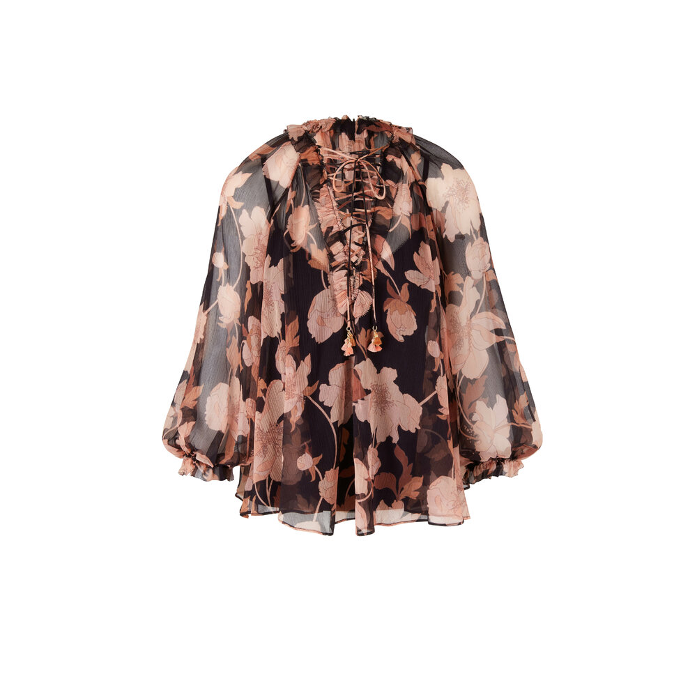 Grimoire - MARTE vintage 購入/ sheer floral blouse MARTE vintage 購入/ sheer floral blouse
