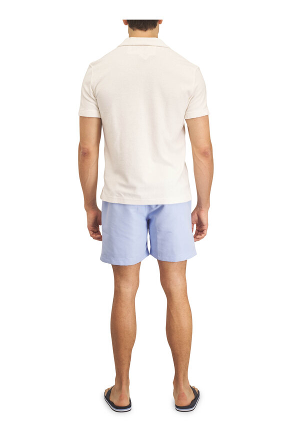 Orlebar Brown Terry Resort Off White Toweling Polo - view 3