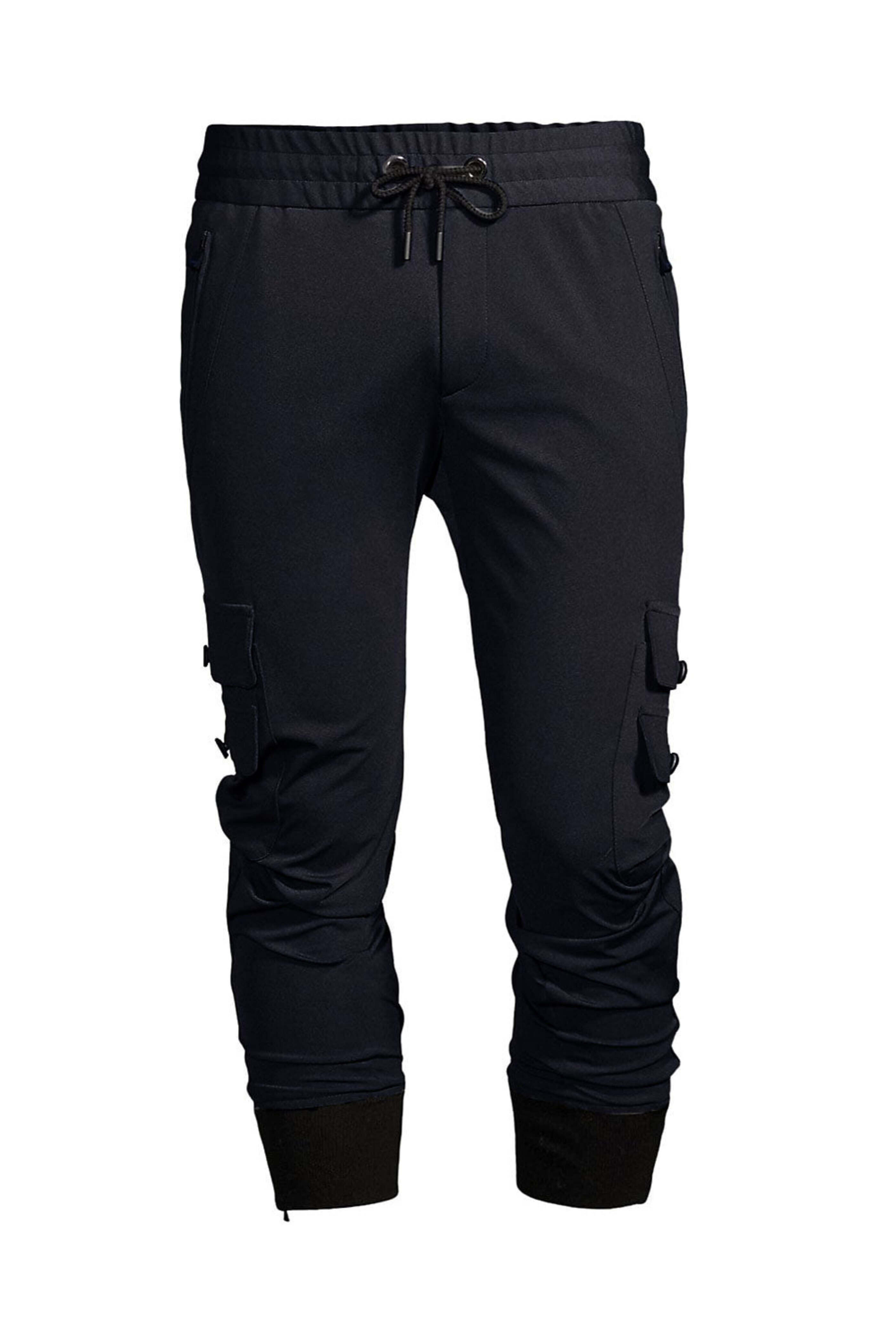 KNT - Navy Drawstring Cargo Sweatpants