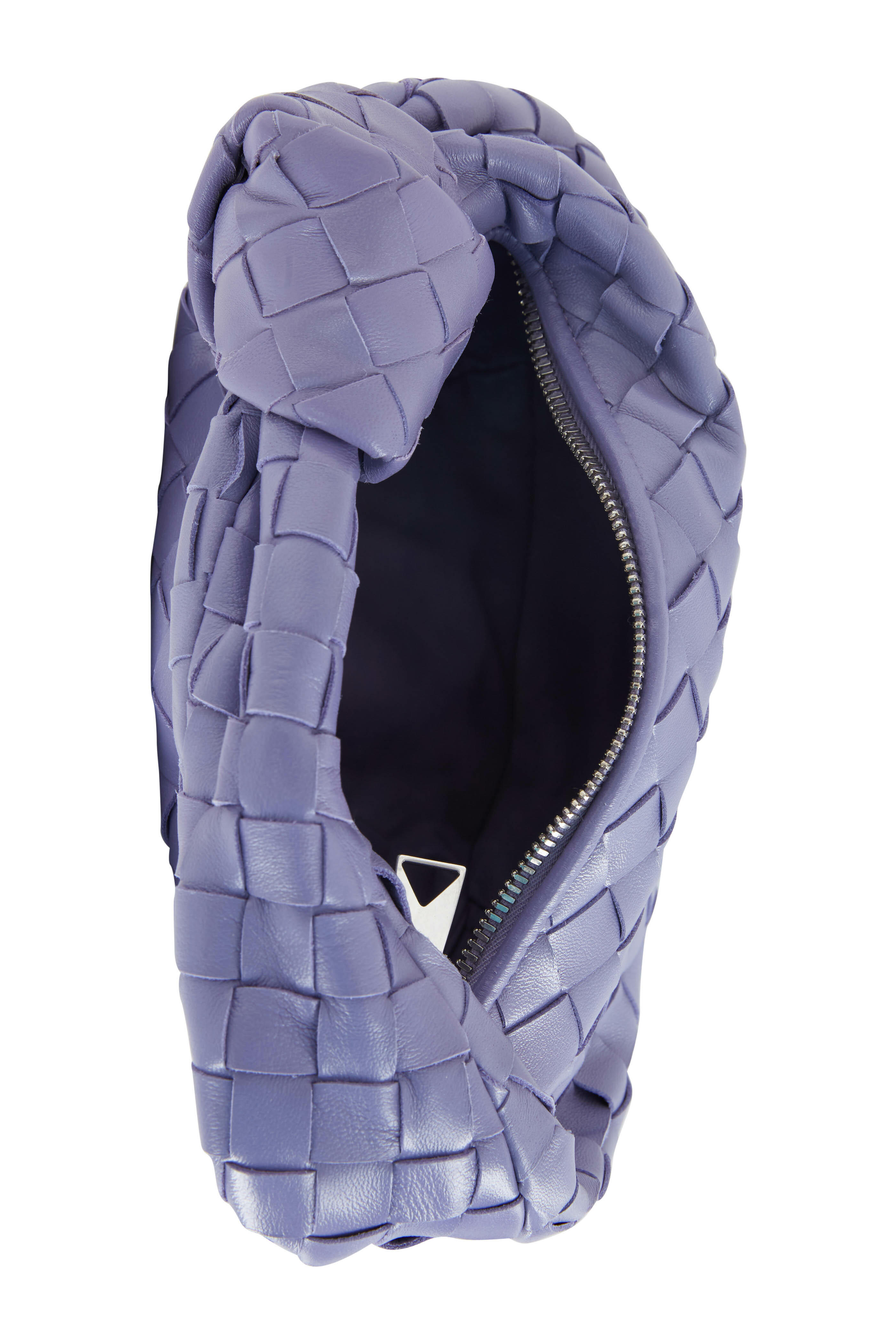 Bottega Veneta - Jodi Lavender Woven Leather Mini Knot Hobo