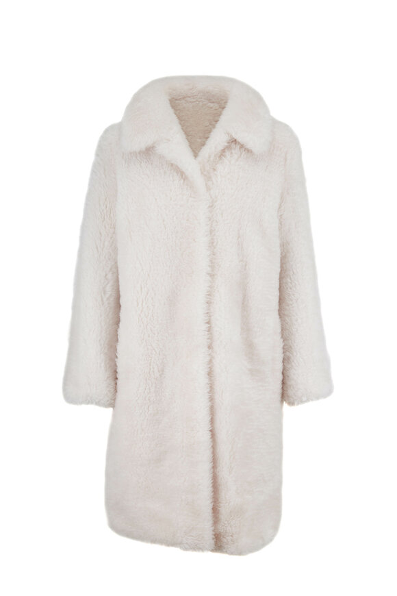 Yves Salomon - Ivory Lambswool Coat