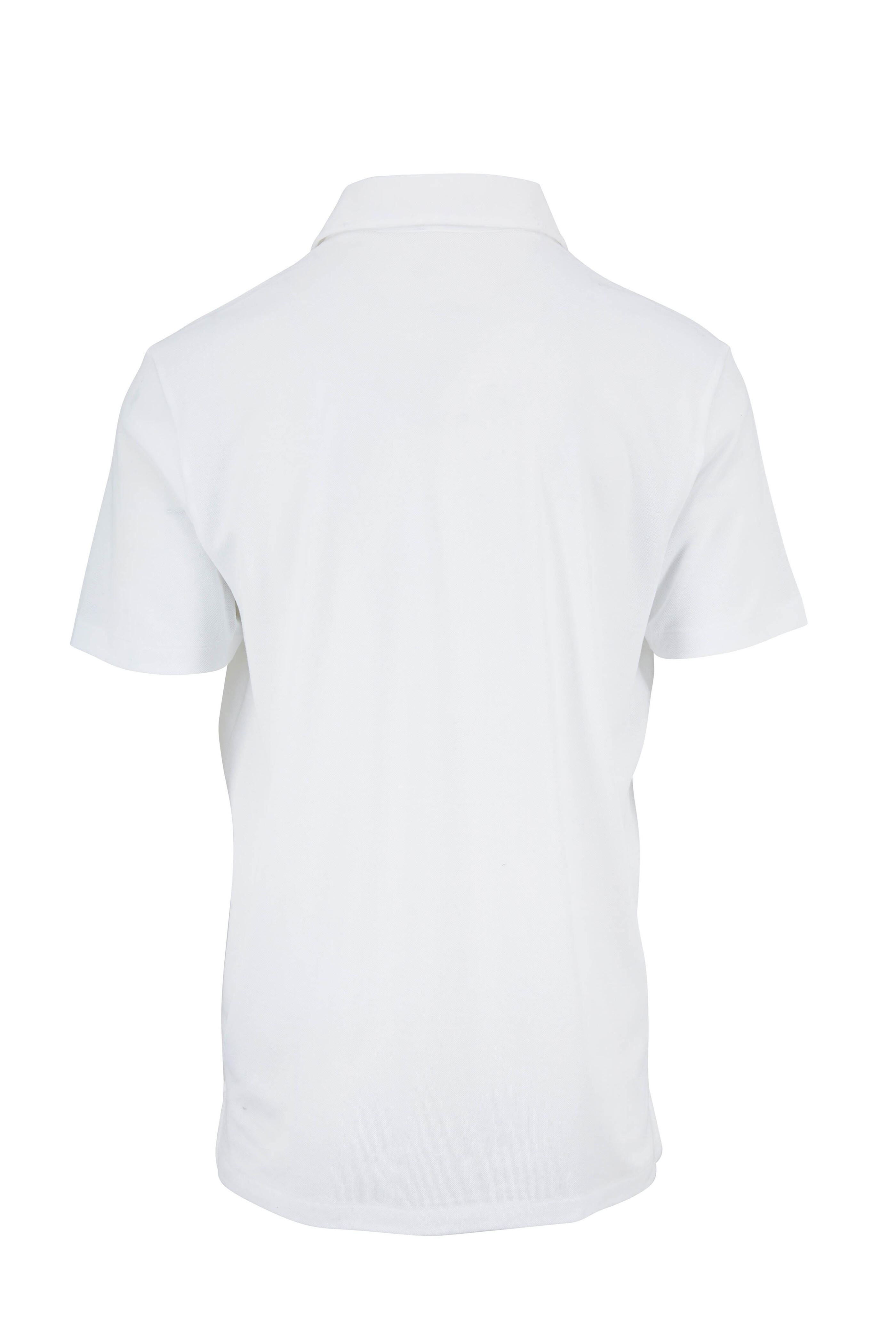 Ralph Lauren Purple Label - Classic White Short Sleeve Piqué Polo