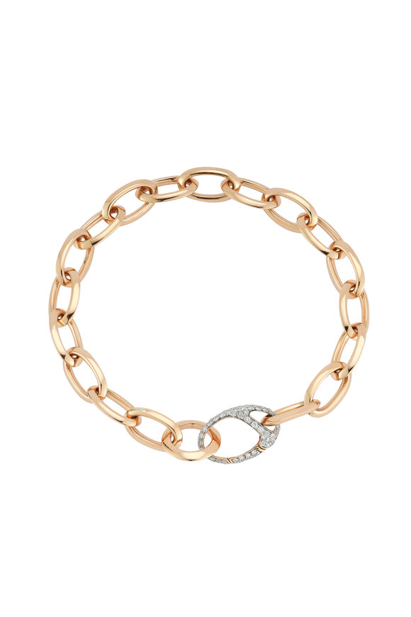 Walters Faith - Garnett 18K Rose Gold & Diamond Link Bracelet