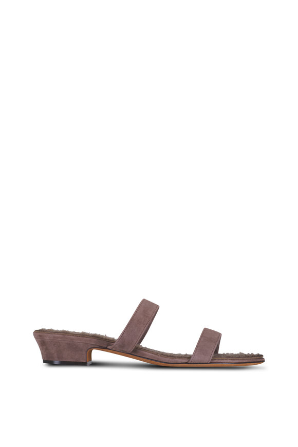 The Row Awar Strap Light Brown Suede Sandal, 25mm - view 2