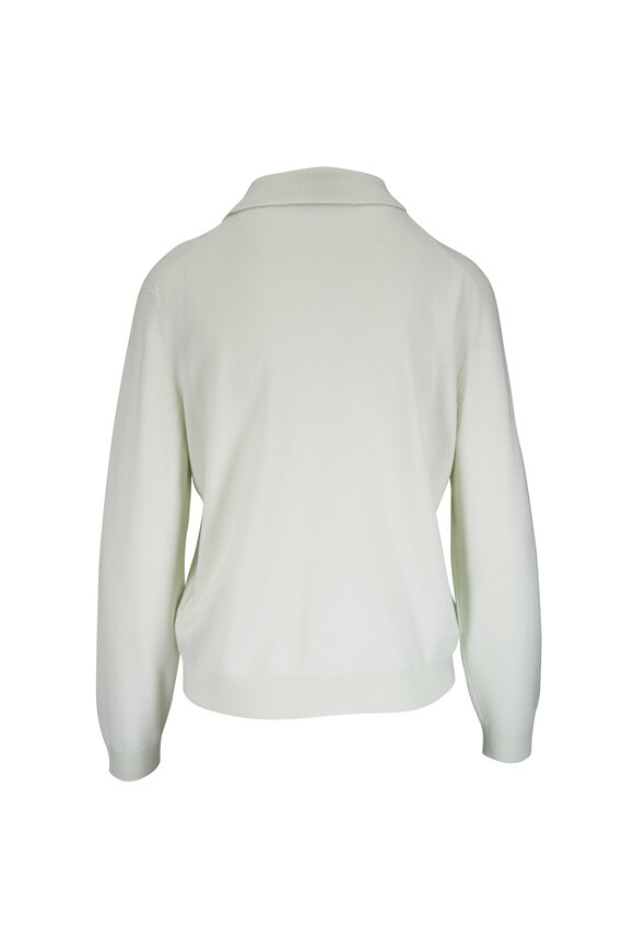 Loro Piana Classic Snow Waterfall Baby Cashmere Polo - view 2