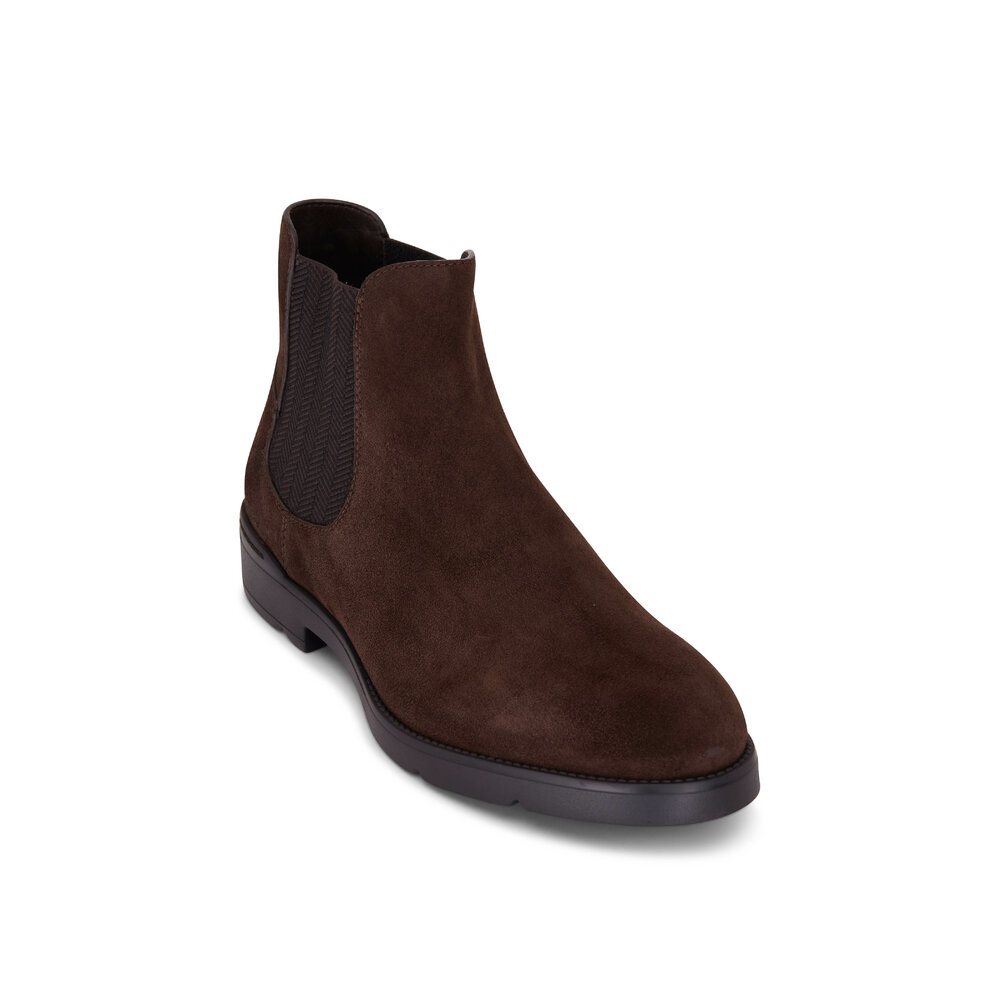 Ermenegildo Zegna Brown Leather Chelsea Boots Ermenegildo Zegna Brown Cortina Chelsea Boots Ermenegildo Zegna main image 4