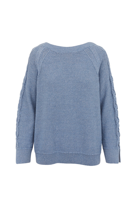 Lafayette 148 New York - Harbor Blue Lurex Sweater
