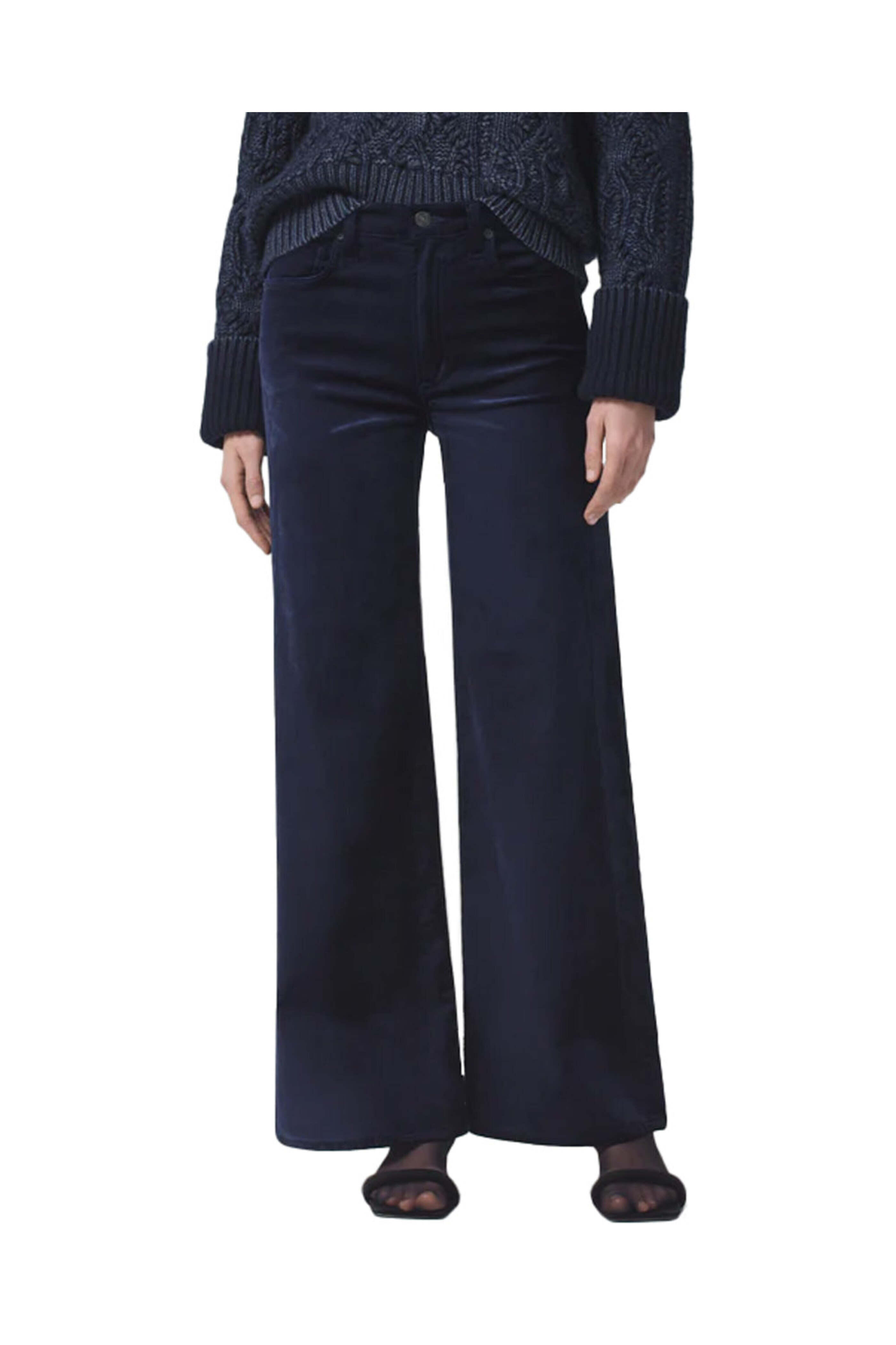 Citizens of Humanity - Paloma Baggy Pant in Royal Navy Velvet