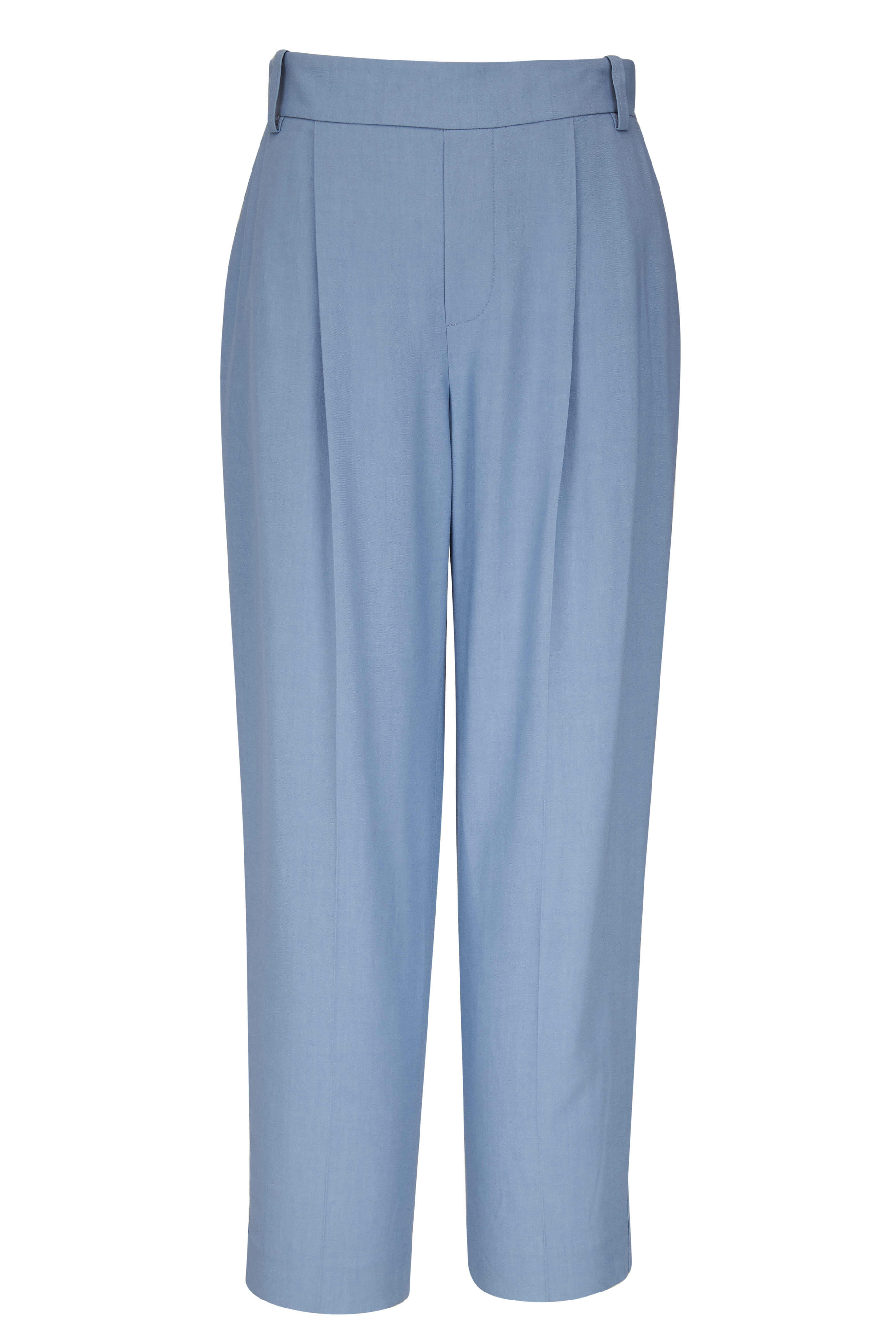 Vince - Dark Piero Blue Drapey Pull-On Pant