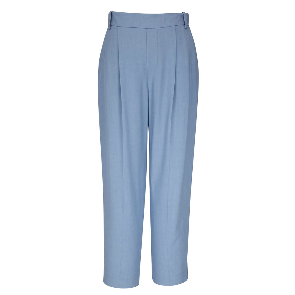 Vince - Dark Piero Blue Drapey Pull-On Pant | Mitchell Stores