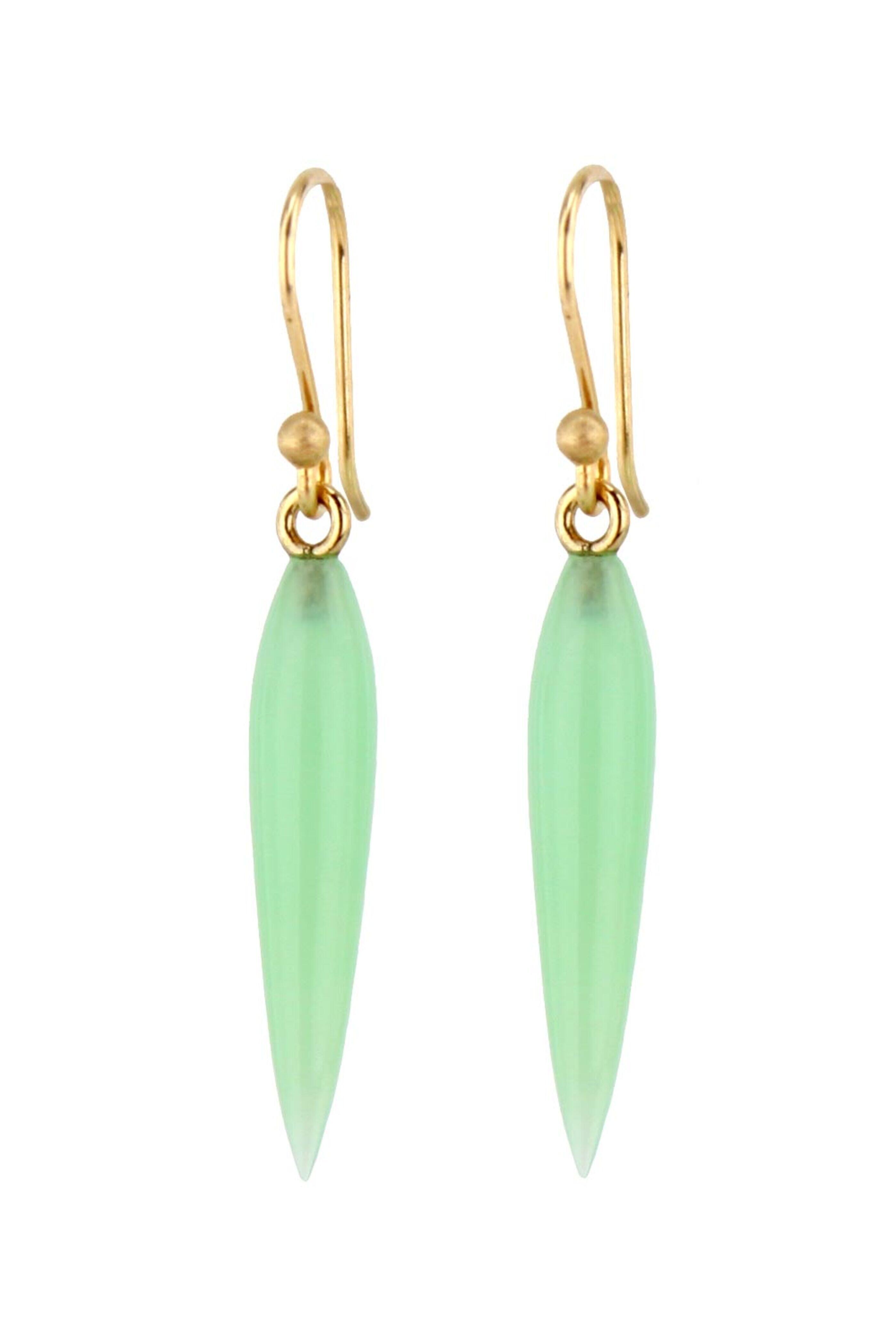 Ted Muehling - Chrysoprase Rice Earrings