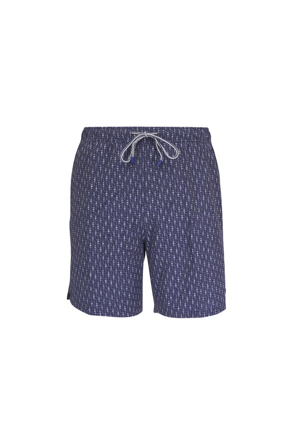 Peter Millar Mallorca Navy Swim Trunks - view 1