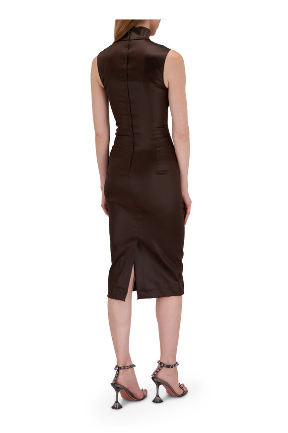 Dolce & Gabbana - Dark Brown Longuette Midi Dress