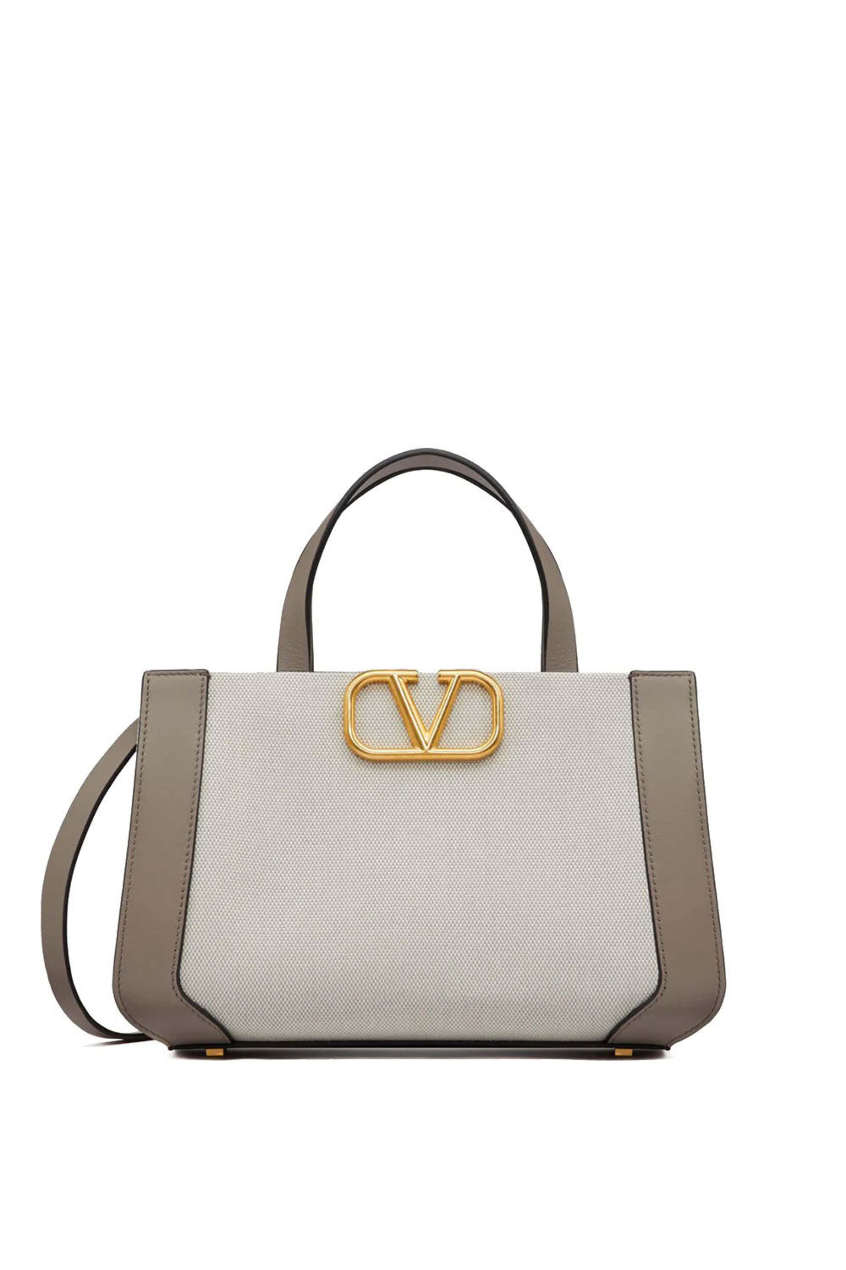 Valentino Garavani - Vlogo Signature Small Tote in Moon Taupe