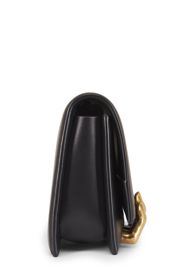 Khaite Black Leather Had Clutch - view 5