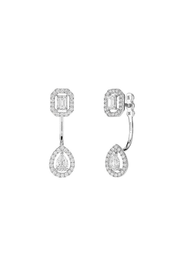 Messika - 18K White Gold Toi & Moi Earrings