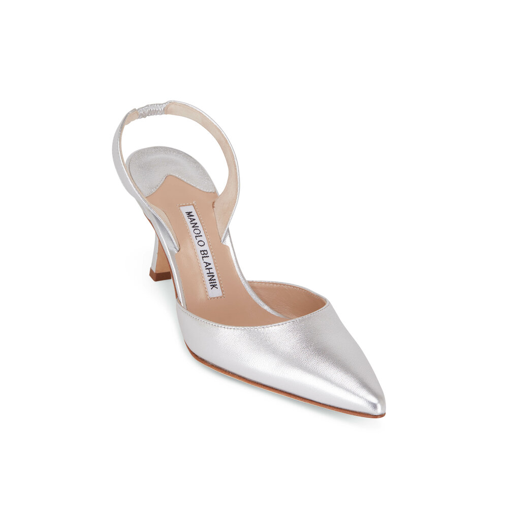 MANOLO BLAHNIK ライトグレー 39(25cm) 105mm MANOLO BLAHNIK ライトグレー 39(25cm) 105mm