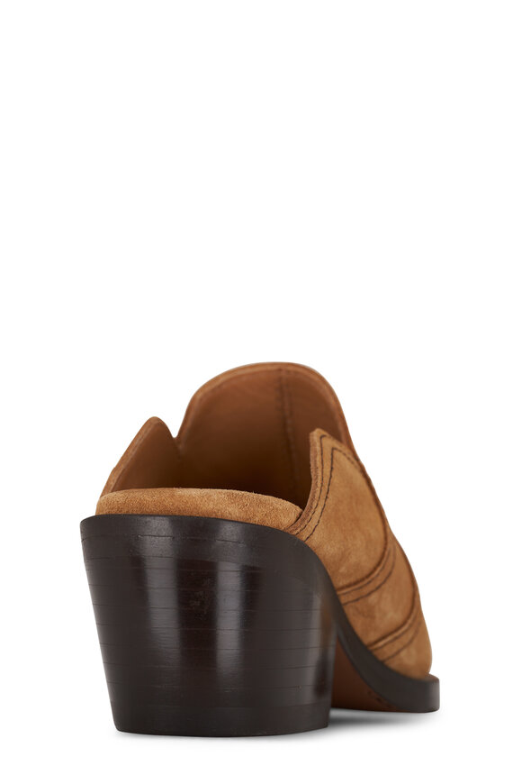 Dorothee Schumacher - Waxed Statement Brown Leather Cowboy Mule