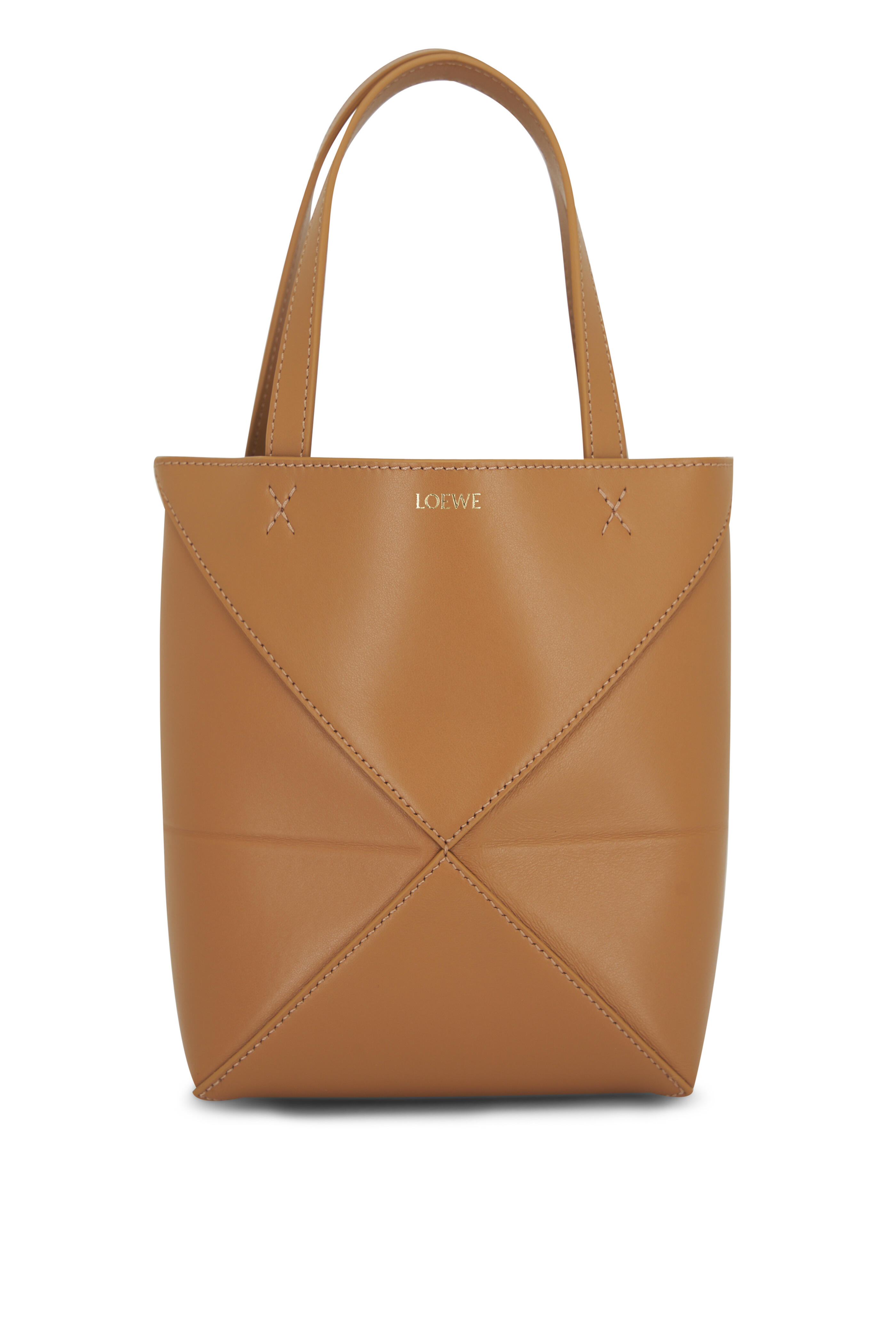 Loewe - Mini Puzzle Fold Warm Desert Leather Tote