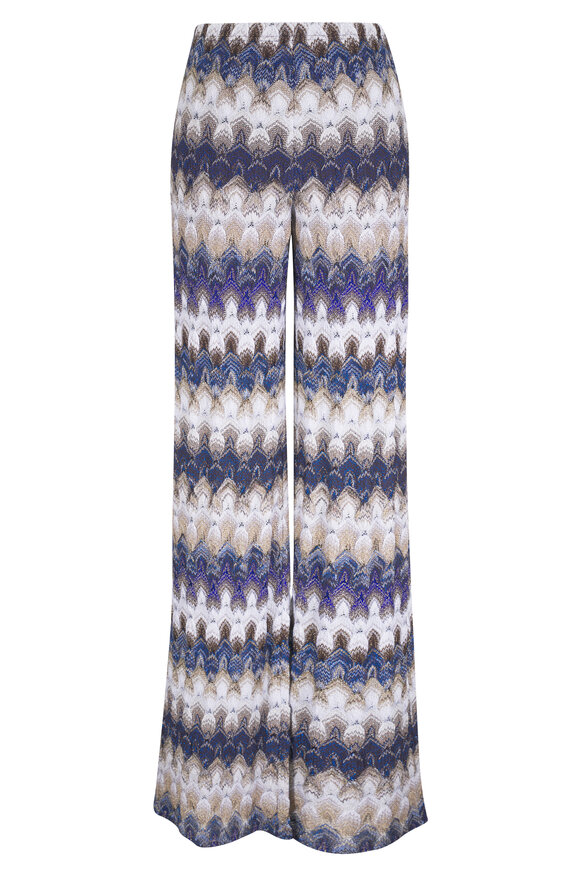 Missoni Multicolor Metallic Pull On Pant