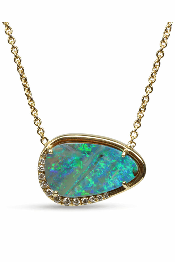 Lauren K Opal Stella Pendant Necklace - view 2