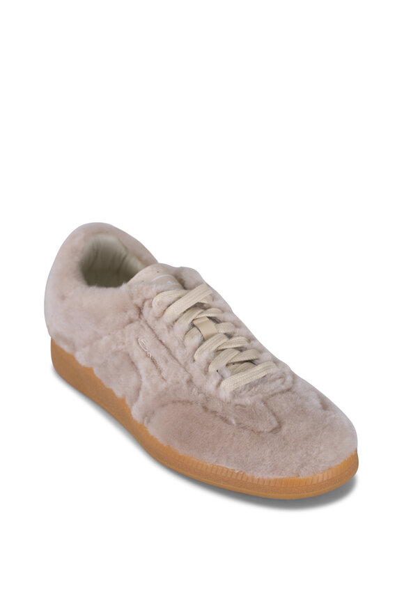 Santoni Olympic Beige Sneaker