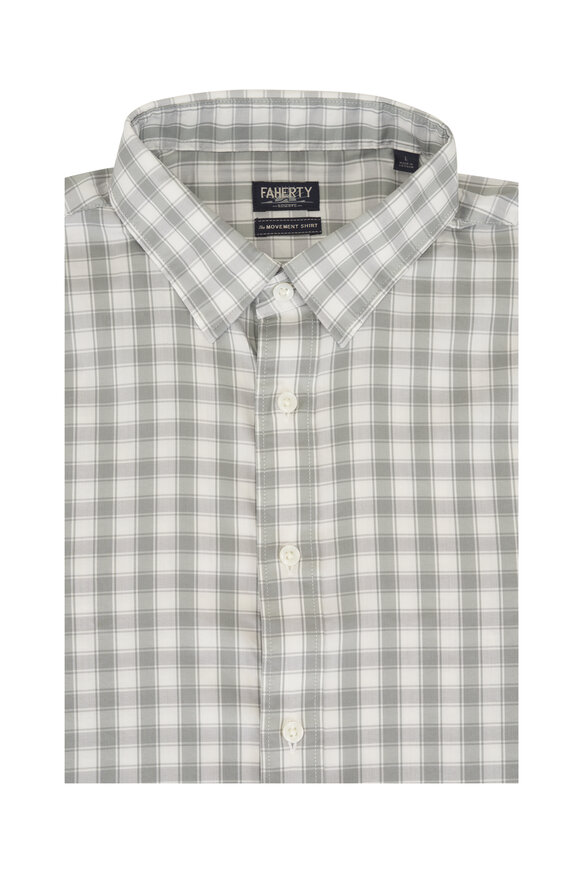 Faherty Brand Movement™ Arctic Sage Check Sport Shirt