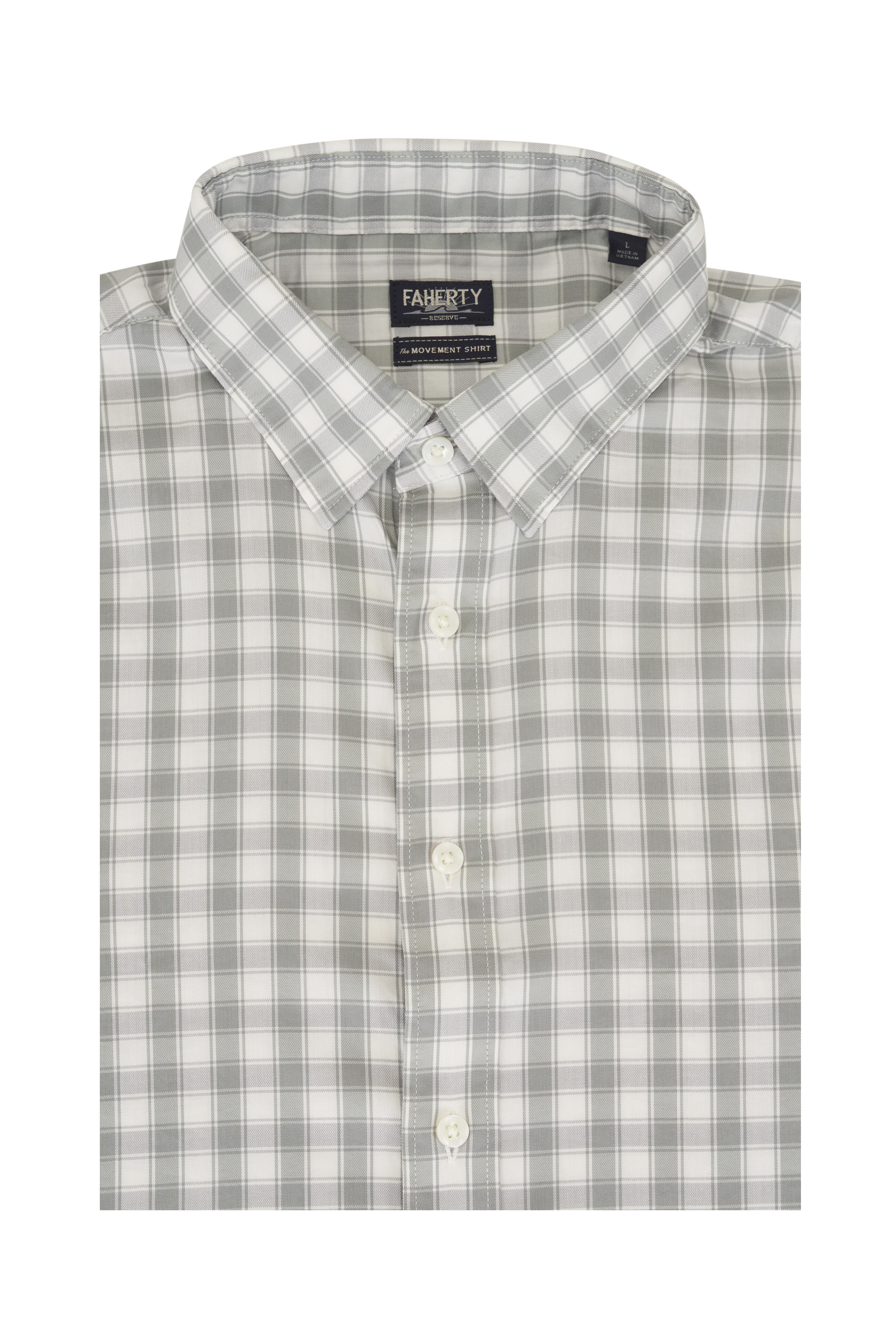 Faherty Brand - Movement™ Arctic Sage Check Sport Shirt