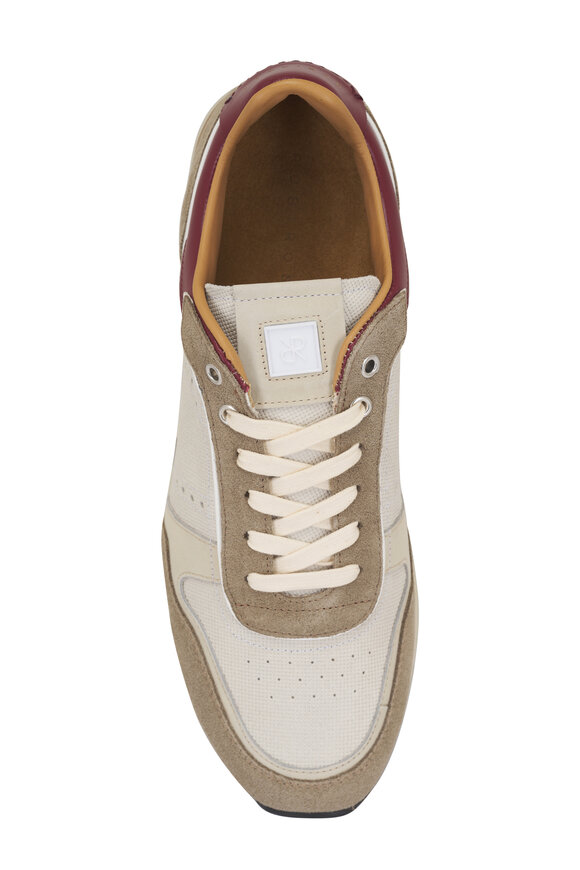 Rubirosa Joan Beige & Red Suede Low Top Sneaker - view 4