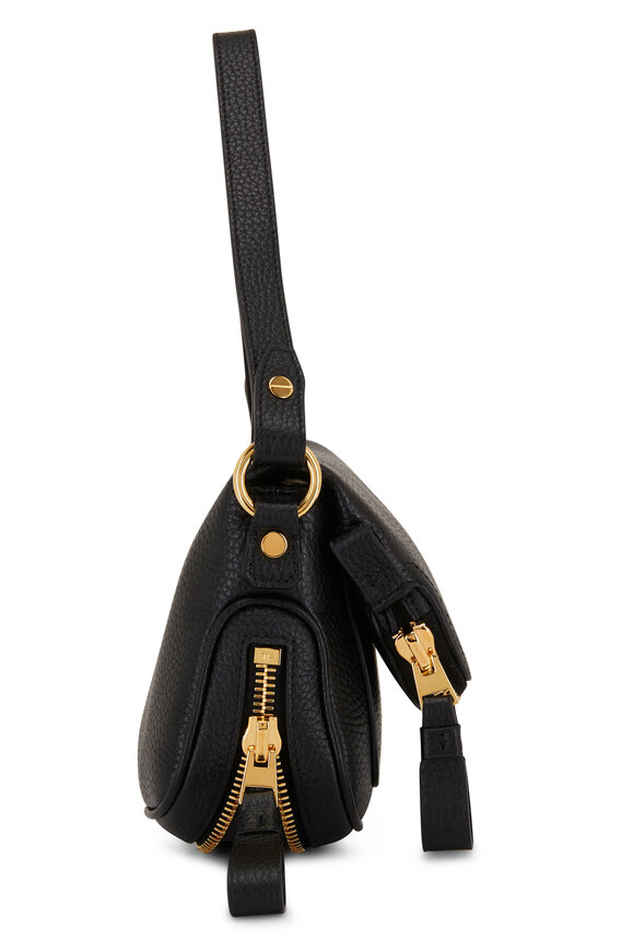 Tom Ford - Jennifer Black Grain Leather Mini Shoulder Bag 