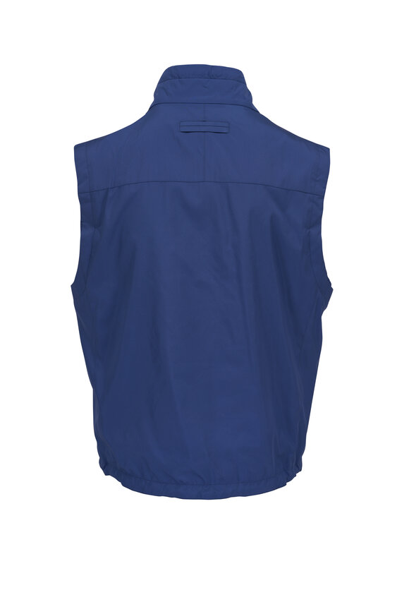 Zegna - Blue & Gray Reversible Vest 