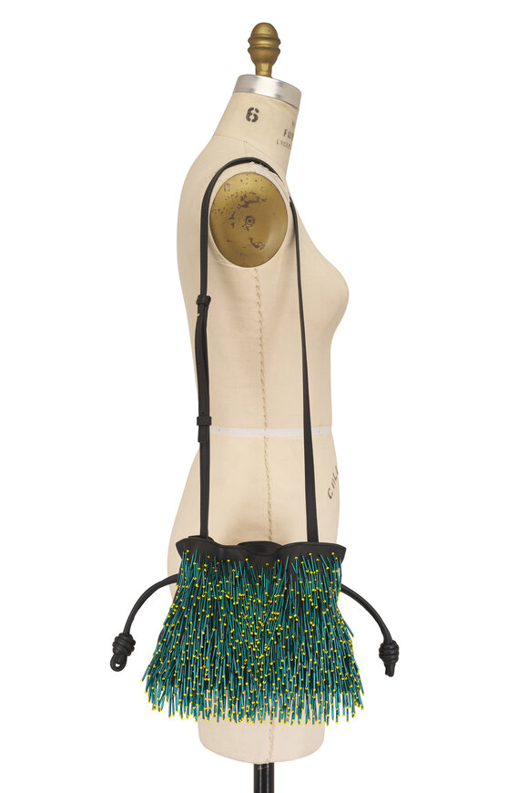 Loewe Mini Flamenco Multicolor Beaded Clutch - view 7