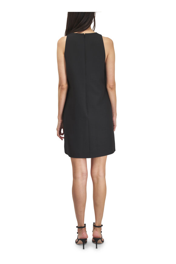 Valentino Black & Crystal Embroidered Mini Dress - view 4