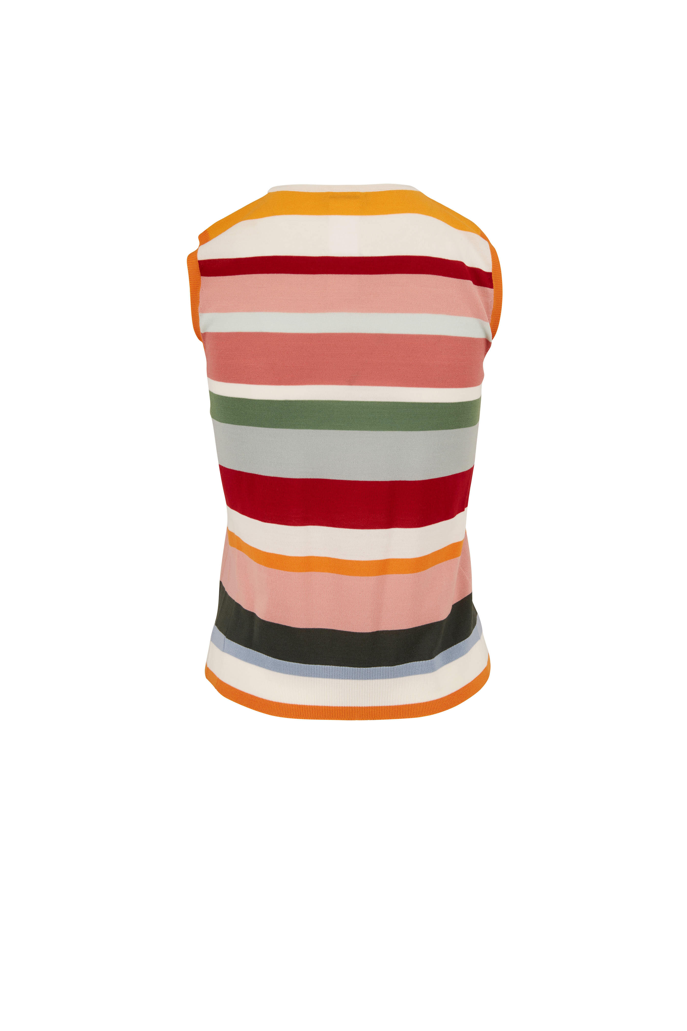 Akris Punto - Multicolor Striped Wool Sleeveless Knit Top