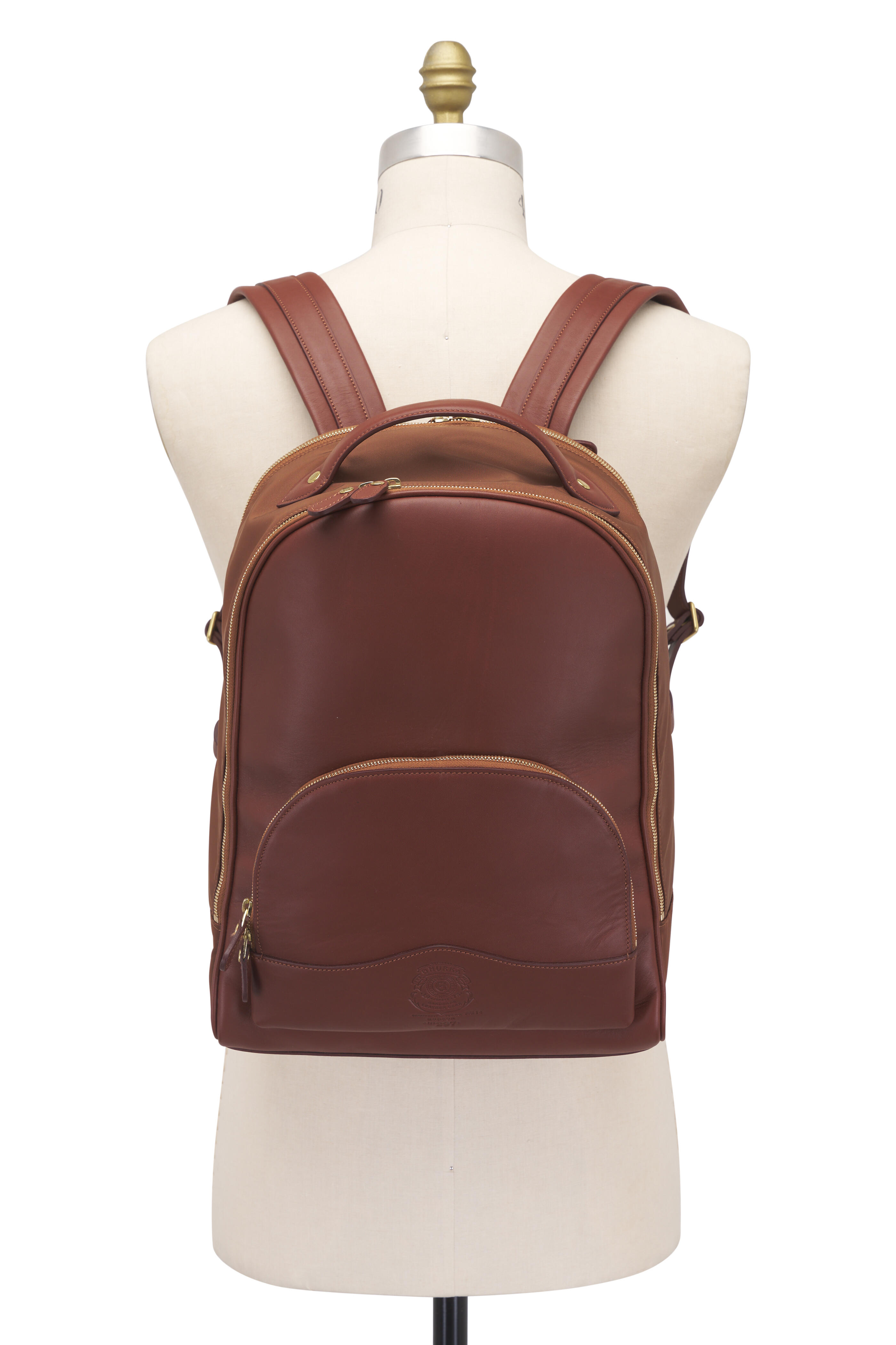 Ghurka - Hudson No. 297 Vintage Chestnut Leather Backpack