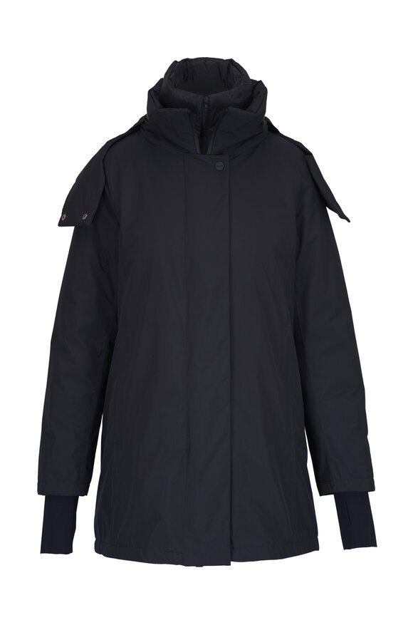 Herno - Laminar Black Gore-Tex Waterproof A-Line Coat