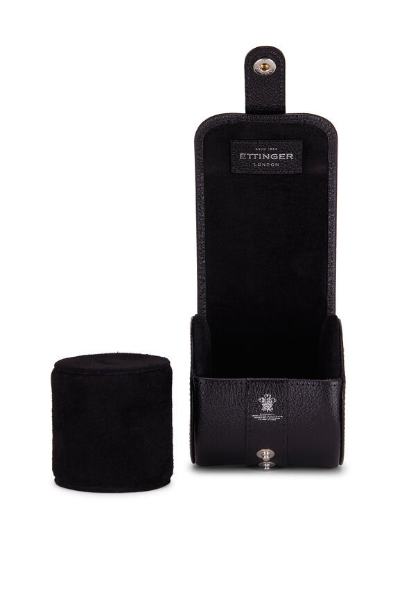 Ettinger Leather - Black Leather Watch Roll