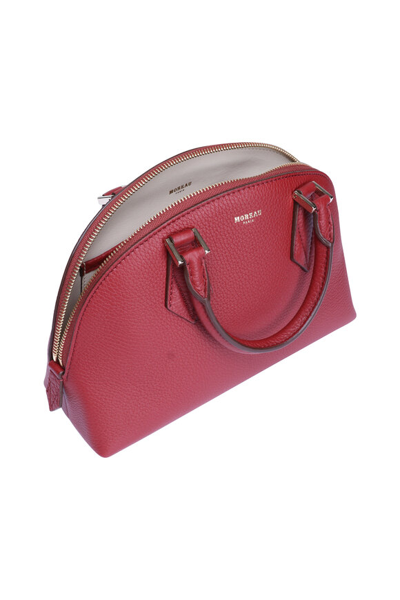 Moreau Paris Small Reina Bordeaux Halfmoon Top Handle Bag - view 4