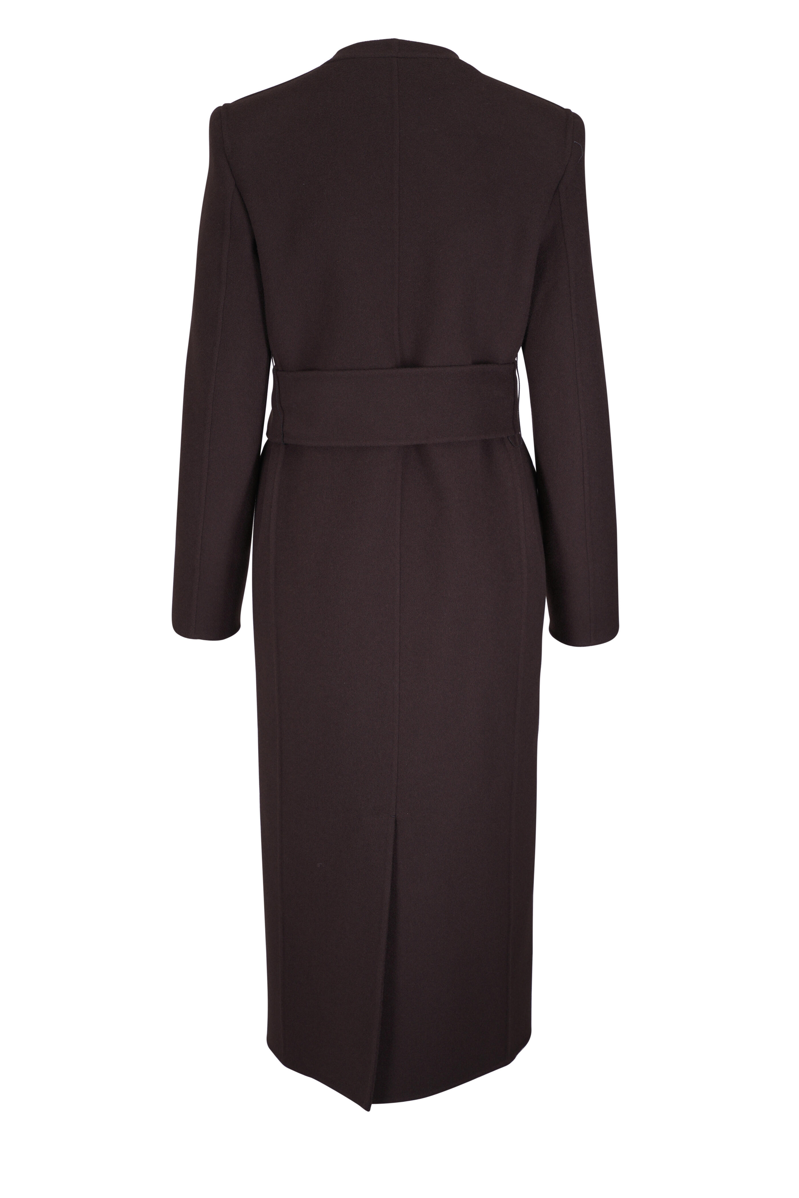 Khaite - Jelson Dark Brown Double-Faced Wool Coat