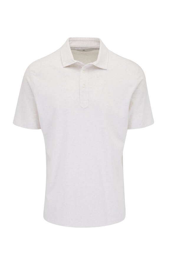 Brunello Cucinelli - Oat Jersey Cotton Polo