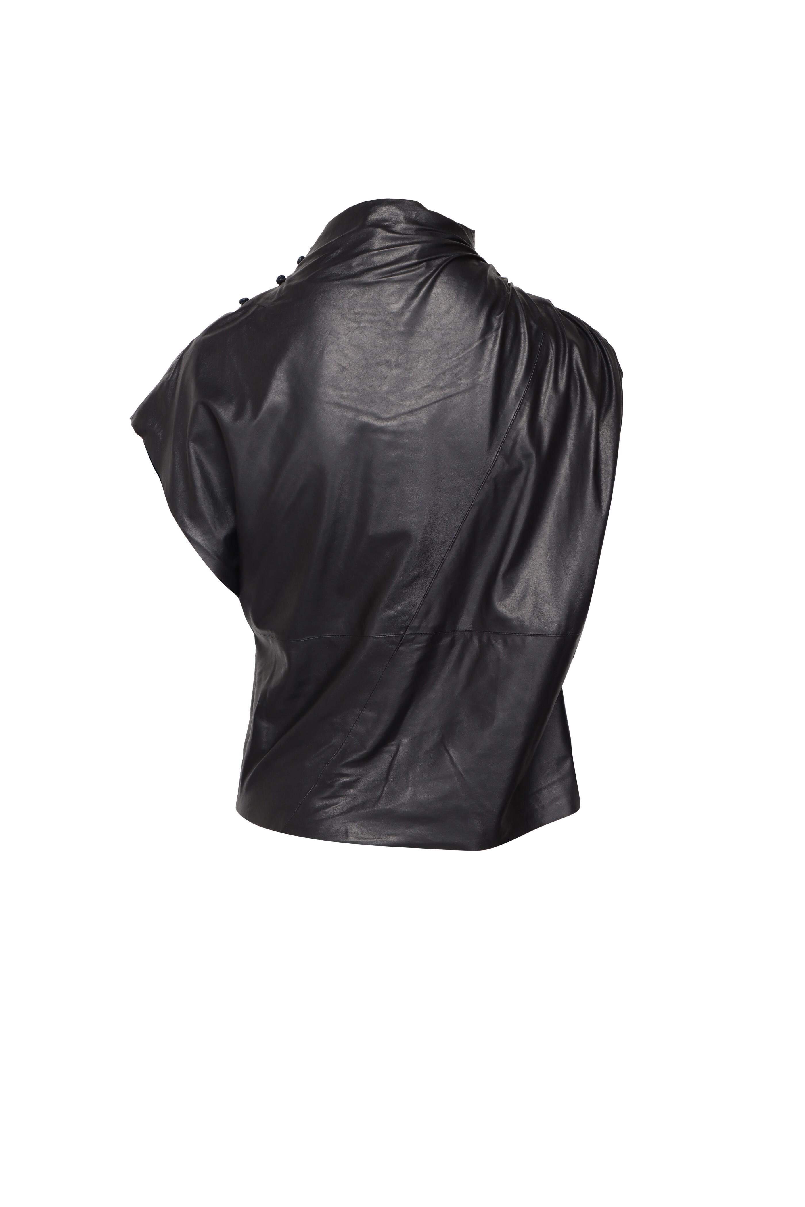 TWP - Wish You Would Dark Midnight Leather Top