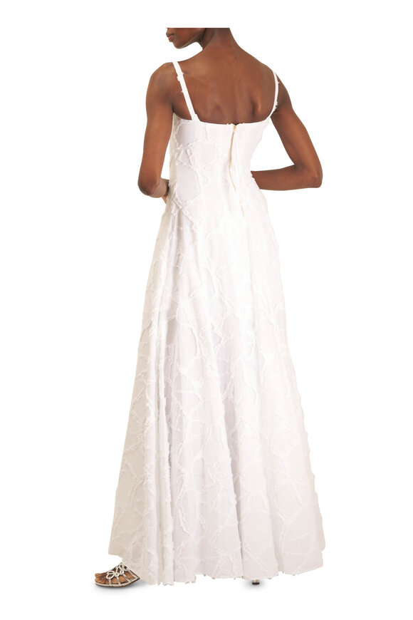 Odeeh Milk Fil Coupé Cotton Maxi Dress - view 4