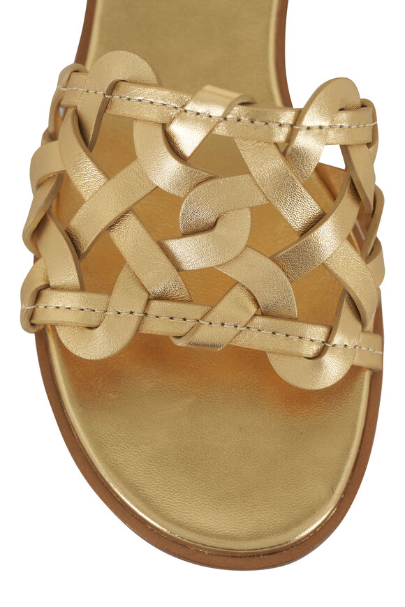 Gianvito Rossi - Amalfi Gold Flat Sandal