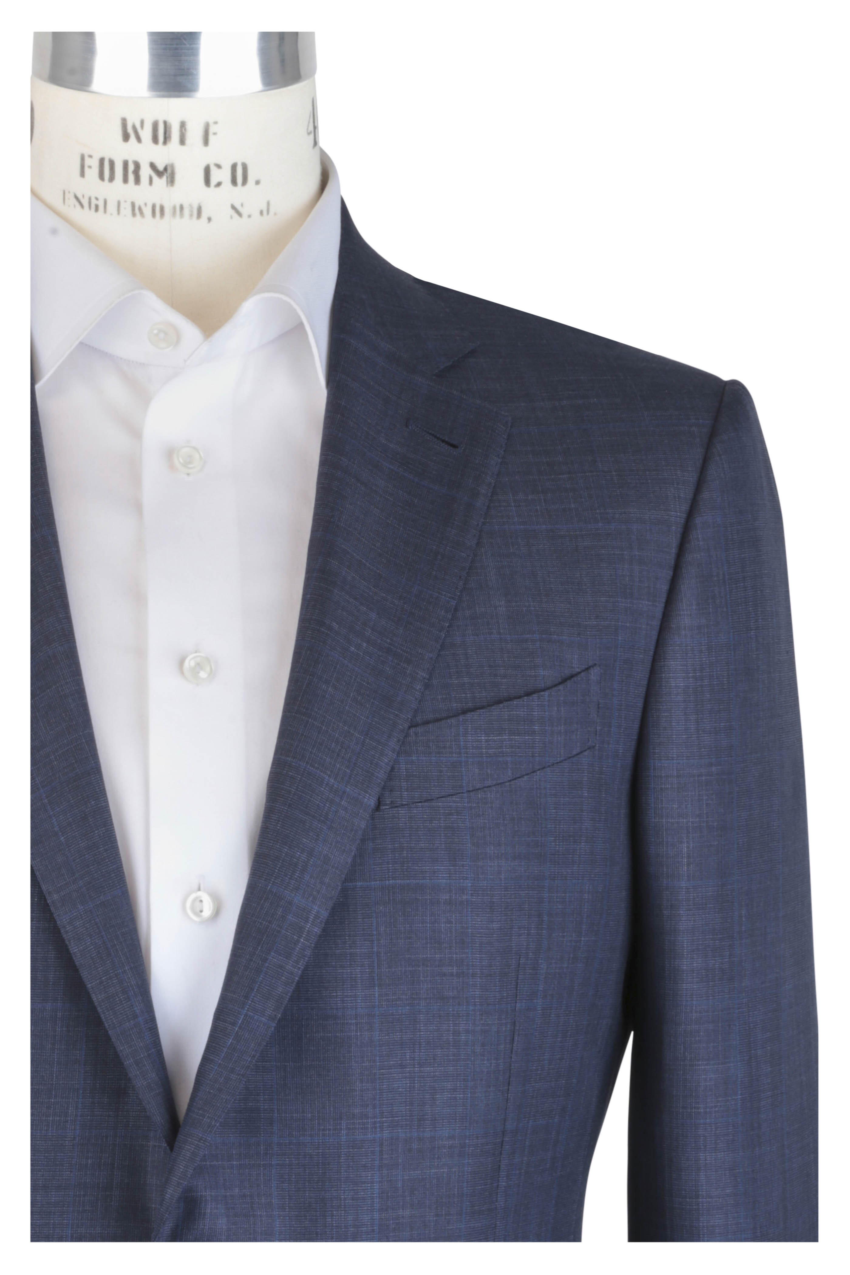 Zegna - Navy Blue Wool & Silk Suit