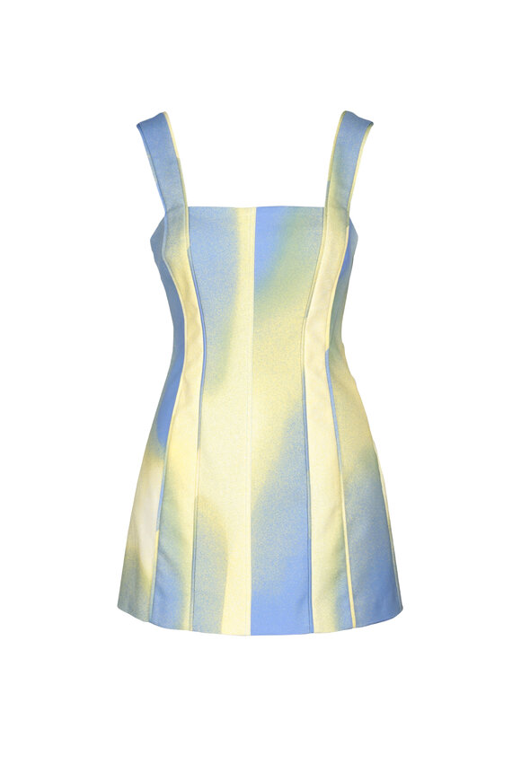Simkhai Calyx Blue & Yellow Mini Dress - view 1