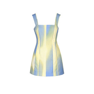 yellow and light blue dress Flirtatious Maxi Dress Gown - Light Blue and Yellow, Medium | Hazel and Olive