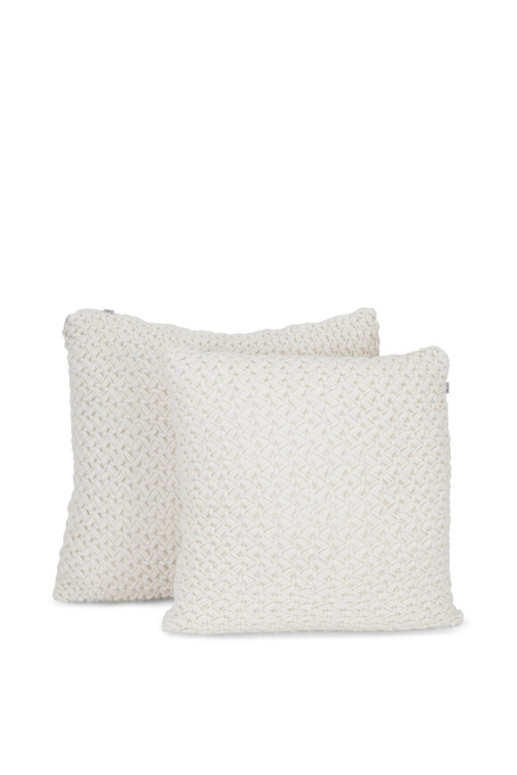 Brunello Cucinelli - Cashmere Crochet Large Pillow 
