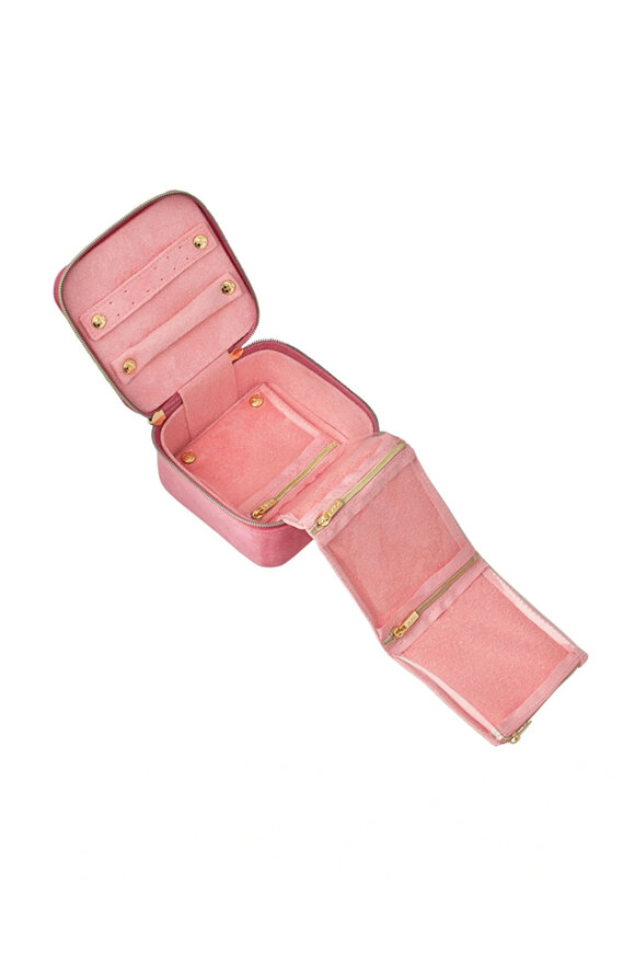 Tonic Luxe Coral Velvet Jewelry Cube - view 2